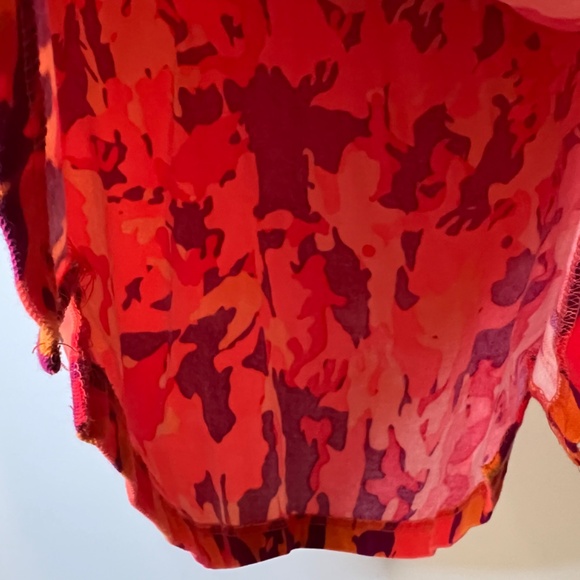 Retro Fox Men's Polo Short Sleeve Orange Camo 100% Cotton - Size 2XL - Picture 8 of 16